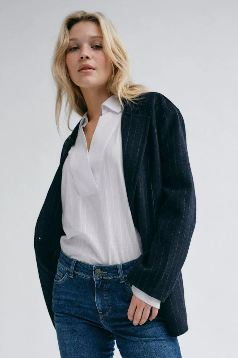 Avent Yen Blouse | White | Bluse fra Mos Mosh - Image 3
