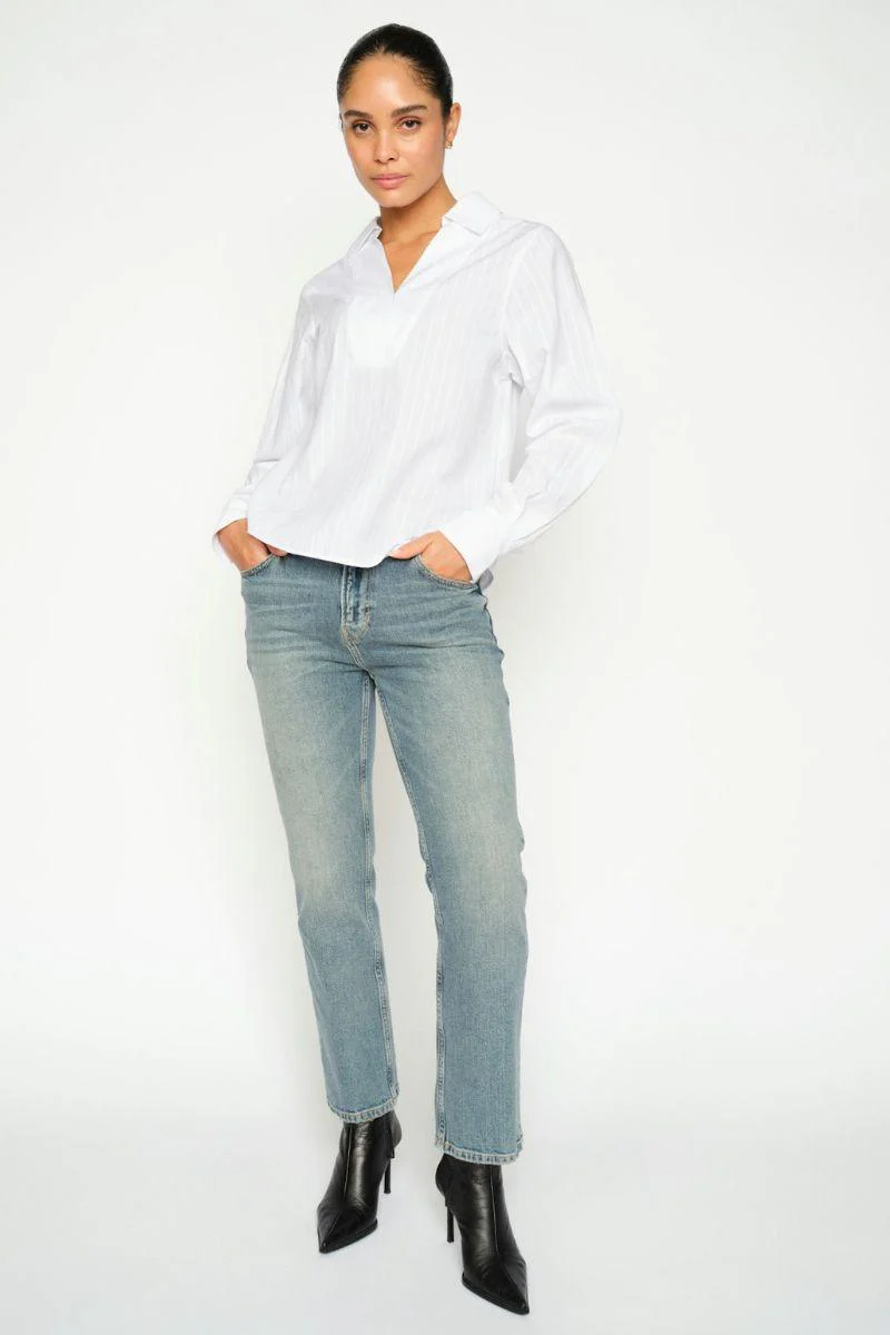 Avent Yen Blouse | White | Bluse fra Mos Mosh - Image 7