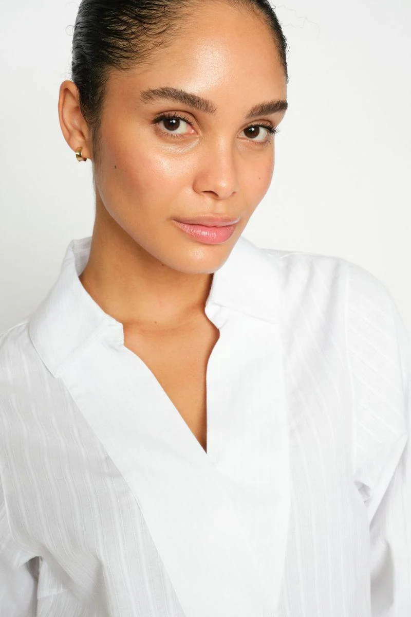 Avent Yen Blouse | White | Bluse fra Mos Mosh - Image 8