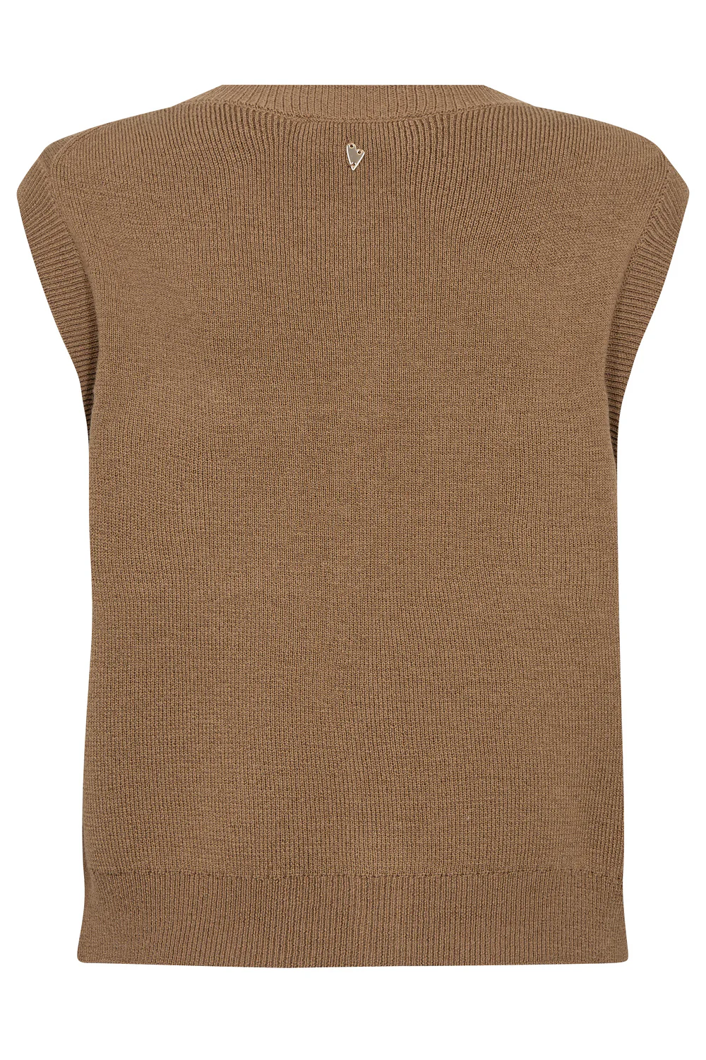 Ayana Wool Knit Vest | Dark Camel | Strik fra Mos Mosh - Image 4