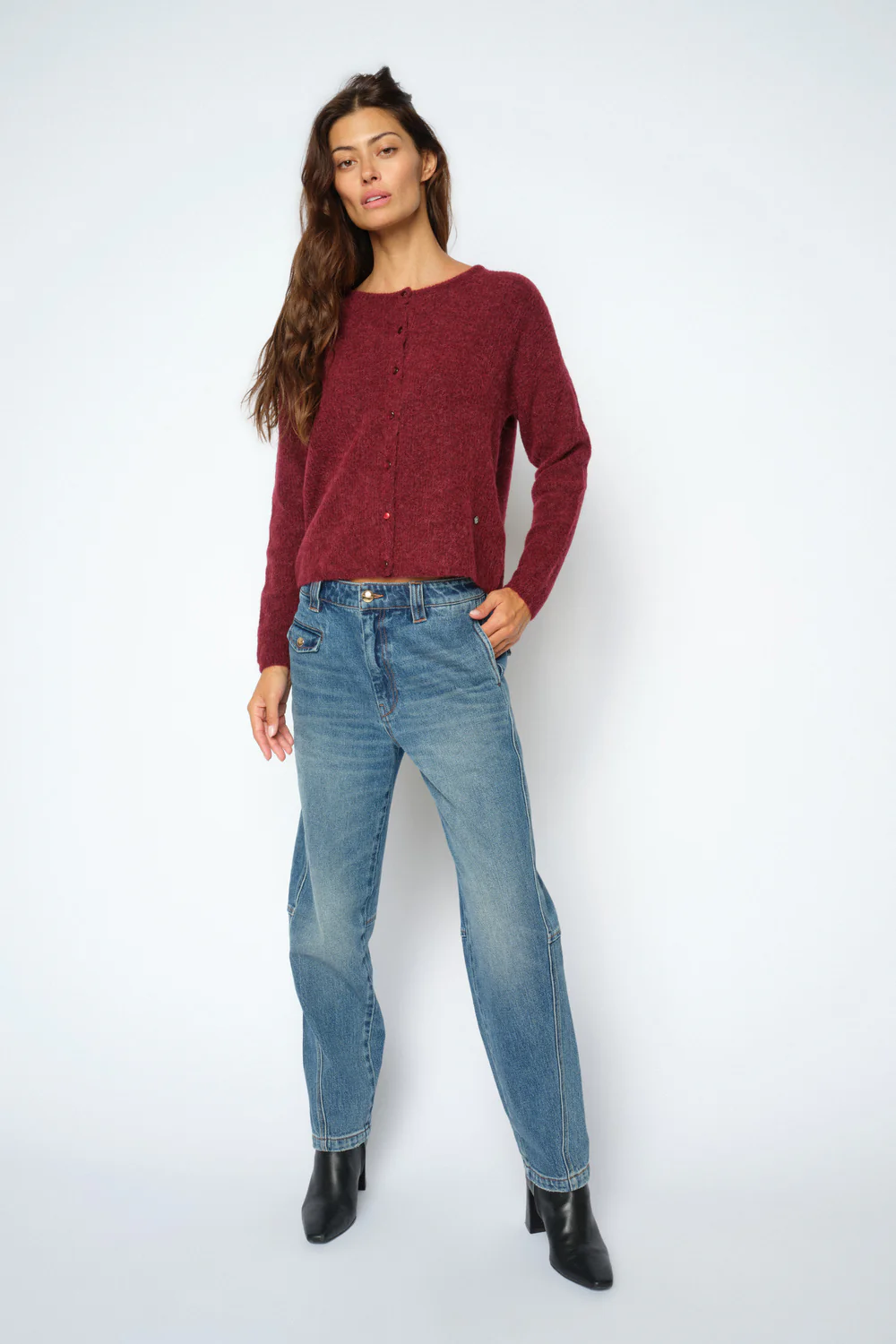 Aymen Chino Denim Jeans 30' | Blue | Jeans fra Mos Mosh - Image 4