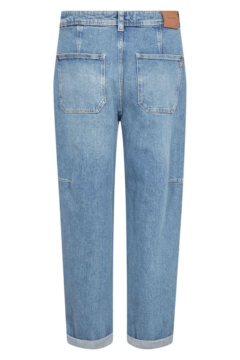 Aymen Galleon Jeans 30' | Mid Blue | Jeans fra Mos Mosh - Image 5