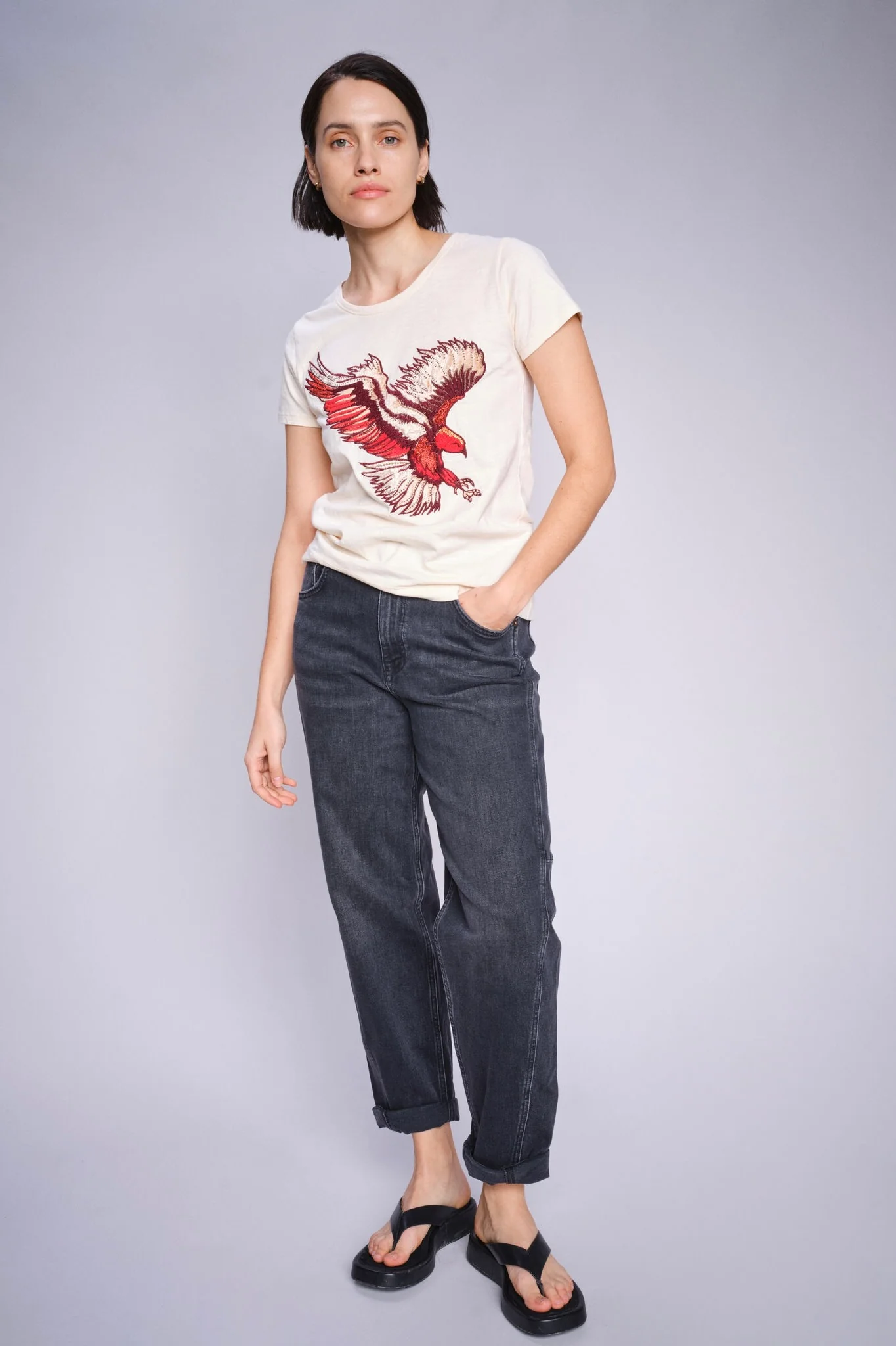 Aymen Kyoto Jeans Ankle | Dark Grey | Jeans fra Mos Mosh - Image 10