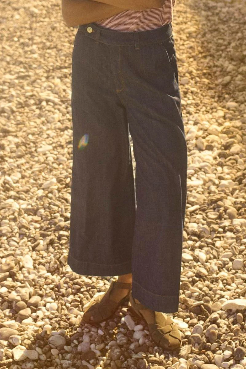 Bantry Nippon Jeans Cropped | Dark Blue | Jeans fra Mos Mosh - Image 8