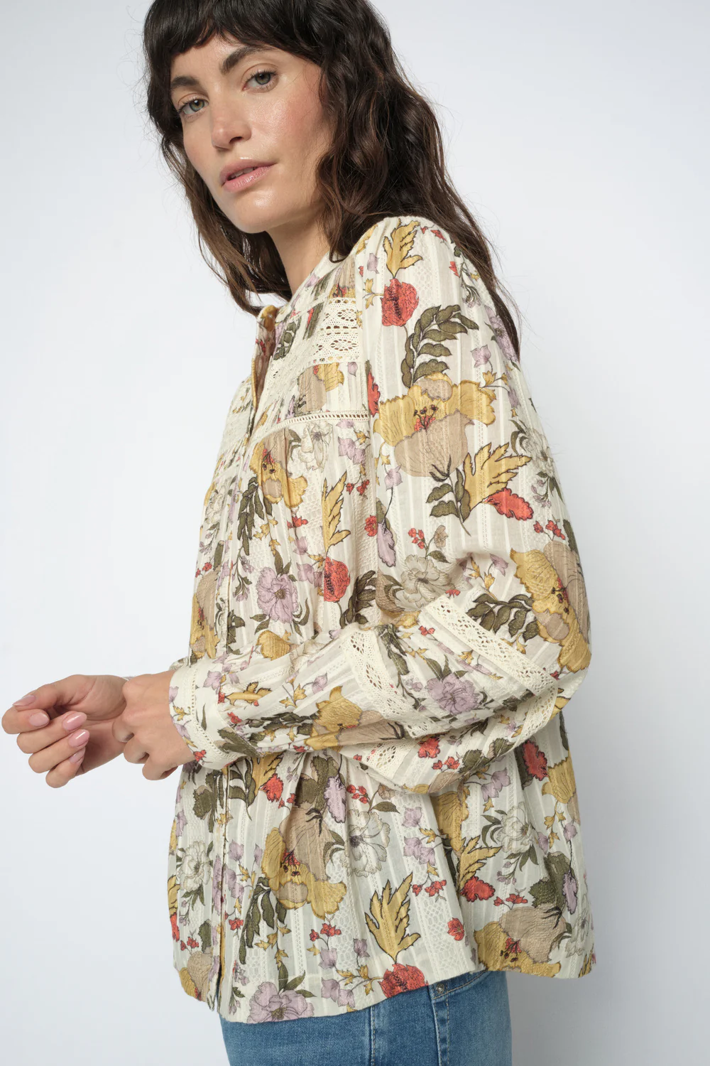 Bell Flowwa Shirt | Ecru | Skjorte fra Mos Mosh - Image 3