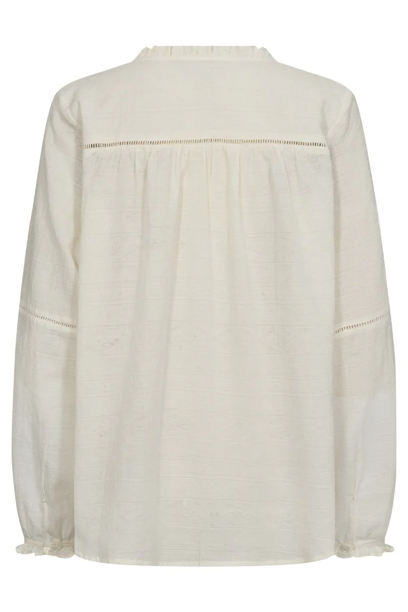 Benedetta Cotton Shirt | Ecru | Skjorte fra Mos Mosh - Image 2