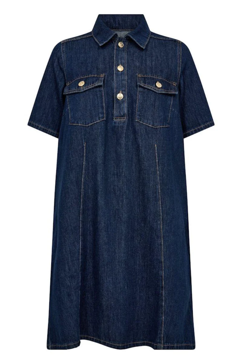 Biba East Dress  | Dark Blue | Kjole fra Mos Mosh - Image 2