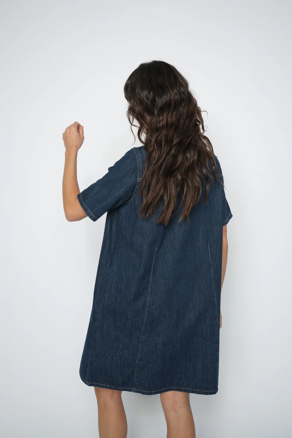 Biba East Dress  | Dark Blue | Kjole fra Mos Mosh - Image 5