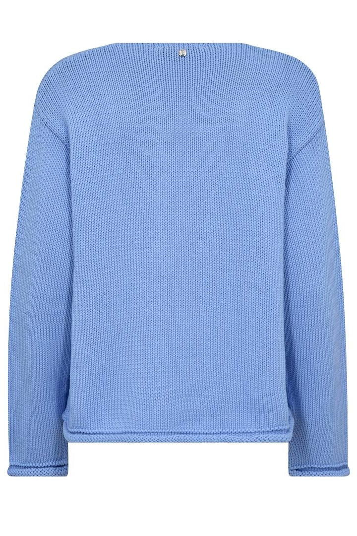 Bine LS V-neck Knit  | Hydrangea | Strik fra Mos Mosh - Image 4