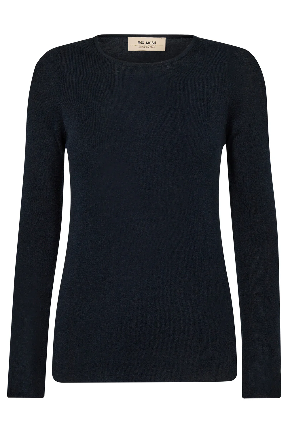 Bouch O-neck Knit | Black | Strik fra Mos Mosh