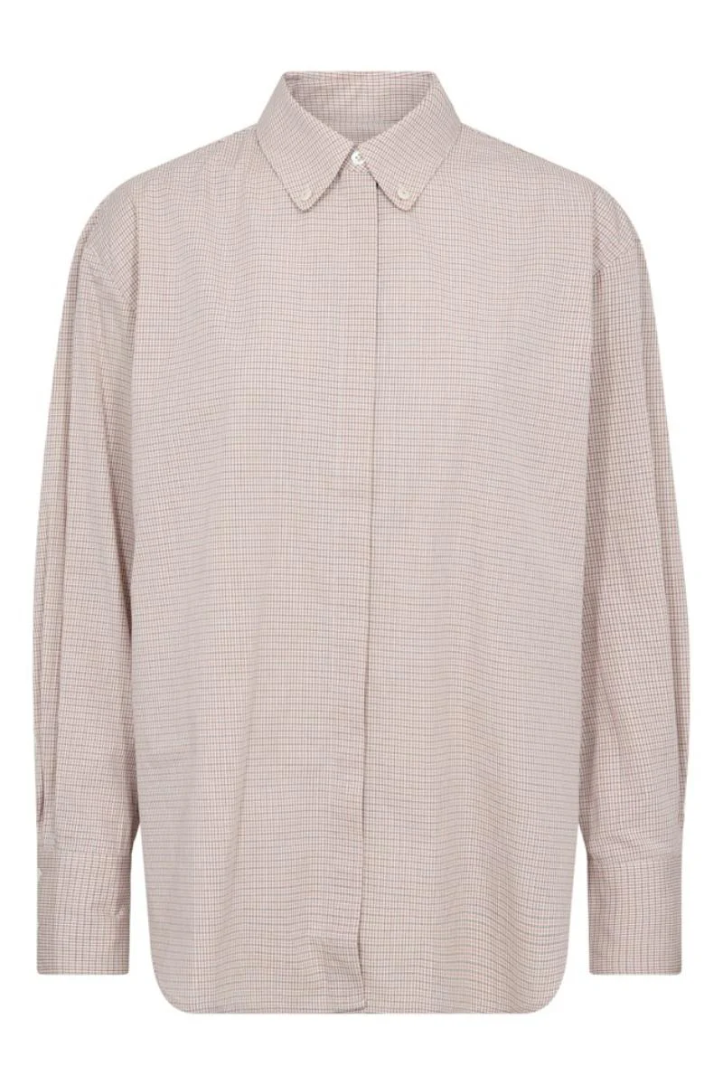 Britze Check Shirt | Dusty Rose | Skjorte fra Mos Mosh - Image 2
