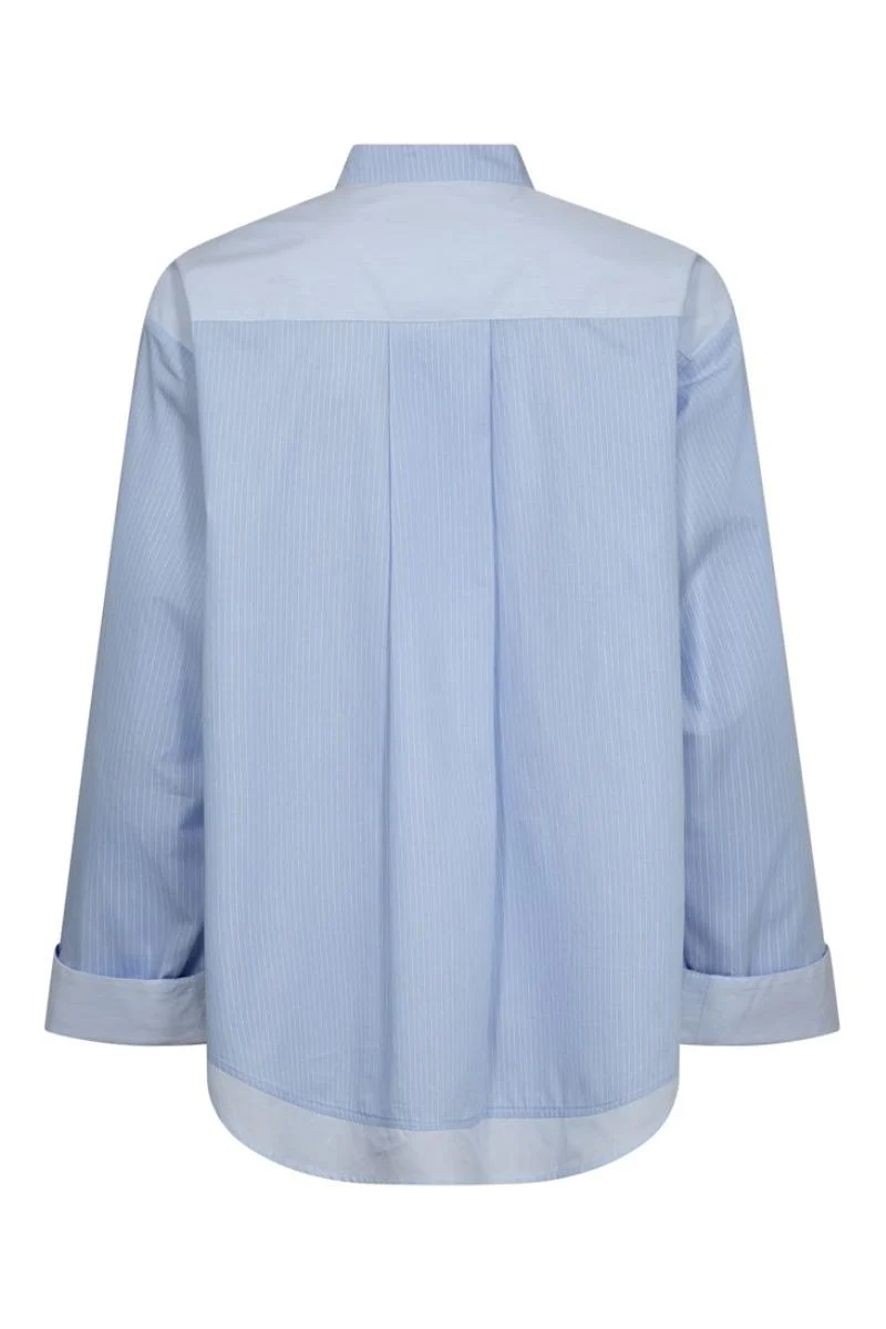 Bronwyn Stripe Shirt | Brunnera Blue | Skjorte fra Mos Mosh - Image 4