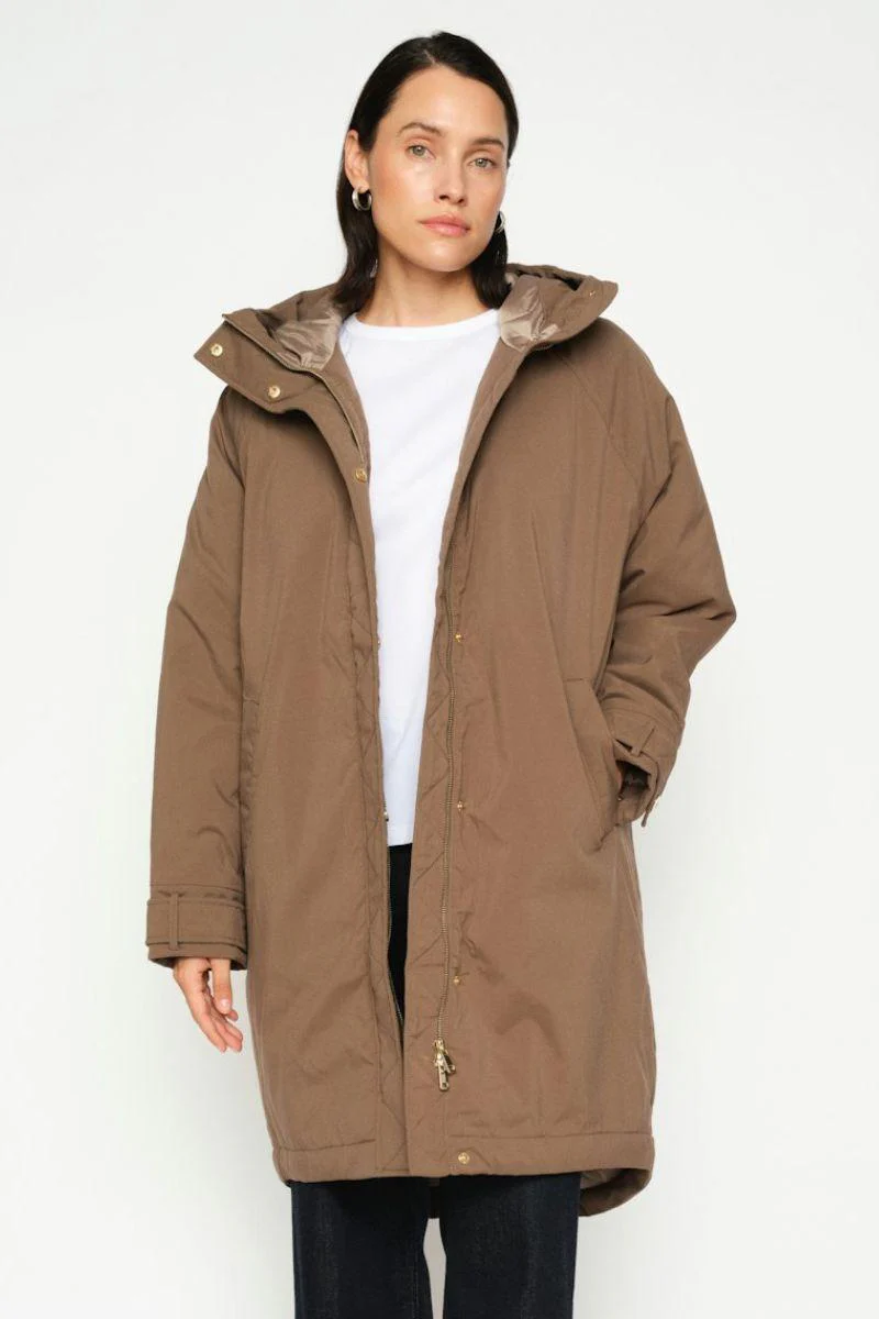Cali Parka Coat | Chocolate Chip | Jakke fra Mos Mosh - Image 3