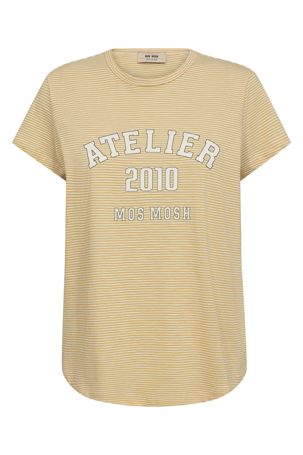 Camp O-SS Stripe Tee | Rattan | T-Shirt fra Mos Mosh - Image 2