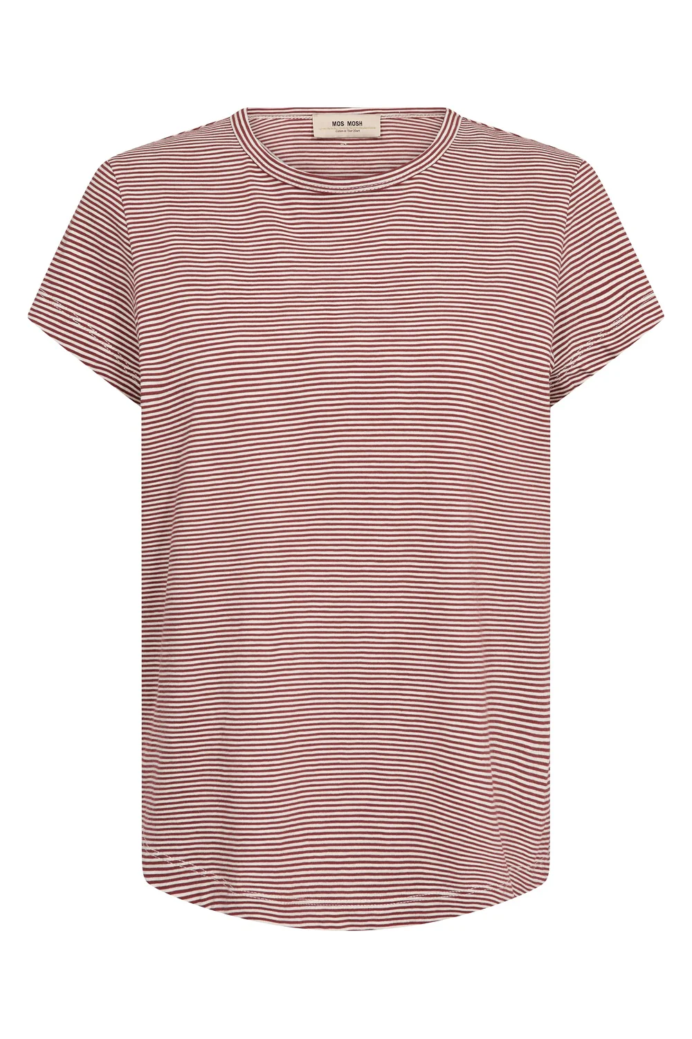 Campa O-SS Stripe Tee | Cowhide | T-Shirt fra Mos Mosh - Image 2