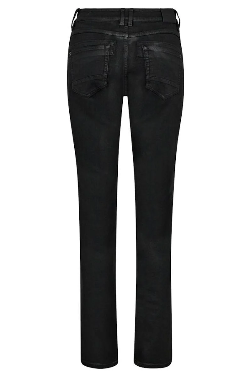 Carla Naomi Coated PantRegular | Black | Bukser fra Mos Mosh - Image 2