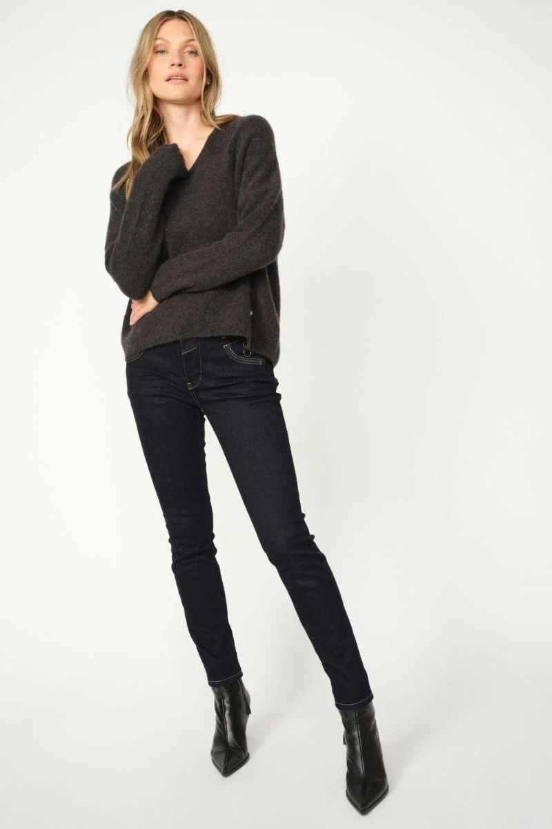 Carla Naomi Hybrid Jeans Regular | Dark Blue | Jeans fra Mos Mosh - Image 5