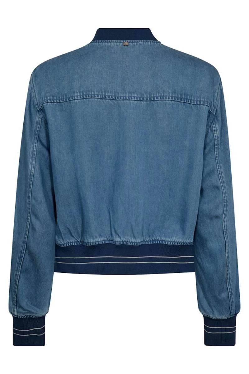 Cate Onyx Jacket | Light Blue Denim | Jakke fra Mos Mosh - Image 5