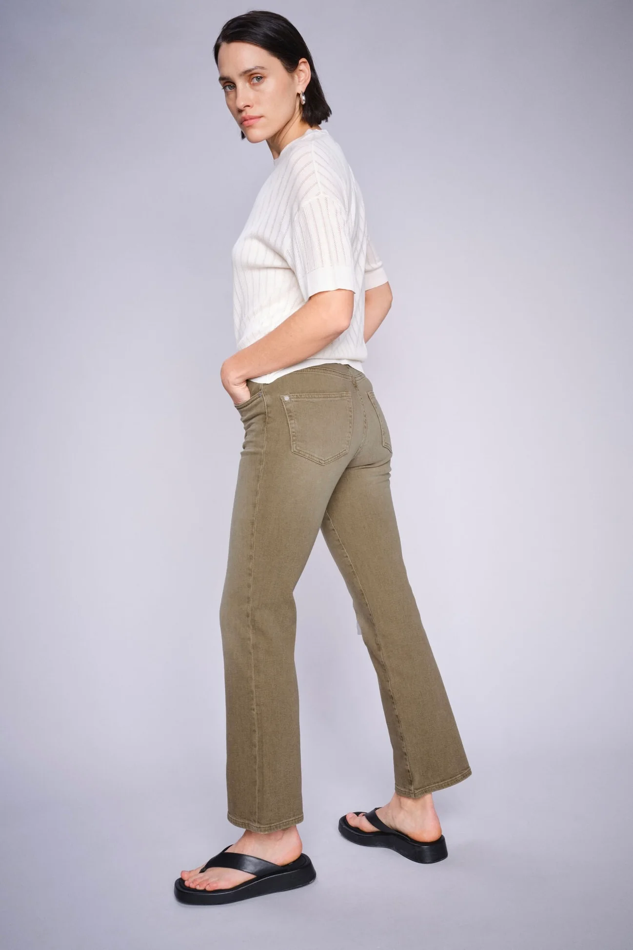 Cecilia Magic Pant Regular | Sea Turtle | Bukser fra Mos Mosh - Image 2