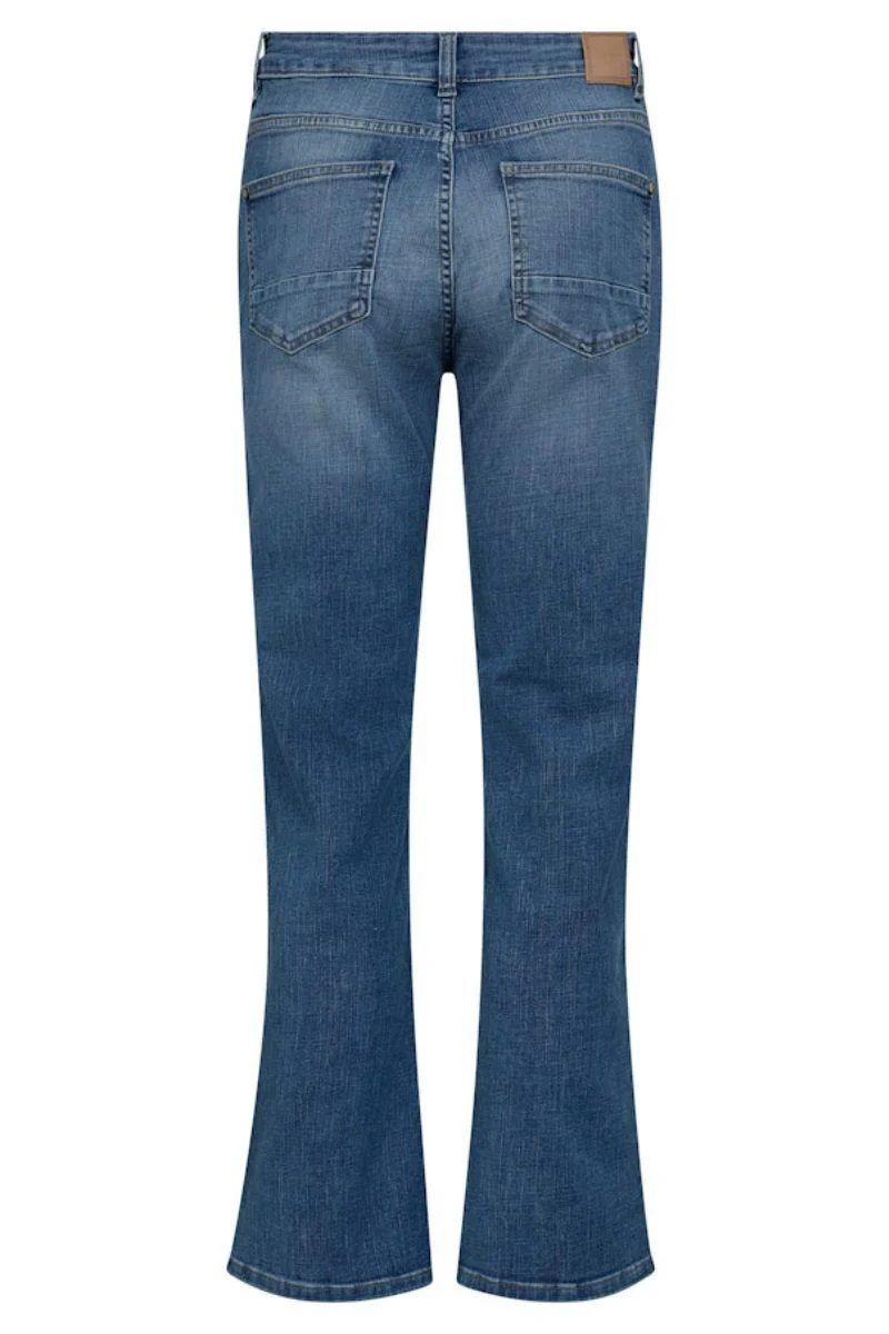 Cecilia Perla Jeans 32' | Mid Blue | Jeans fra Mos Mosh - Image 4