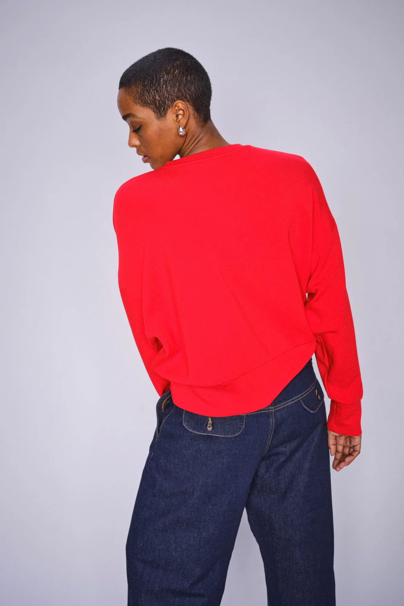 Celli O-LS Sweatshirt   | Chinese Red | Sweats fra Mos Mosh - Image 12