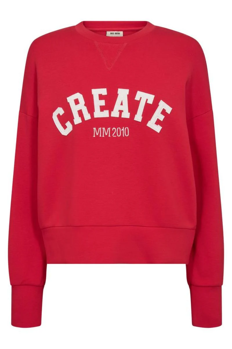 Celli O-LS Sweatshirt   | Chinese Red | Sweats fra Mos Mosh - Image 3