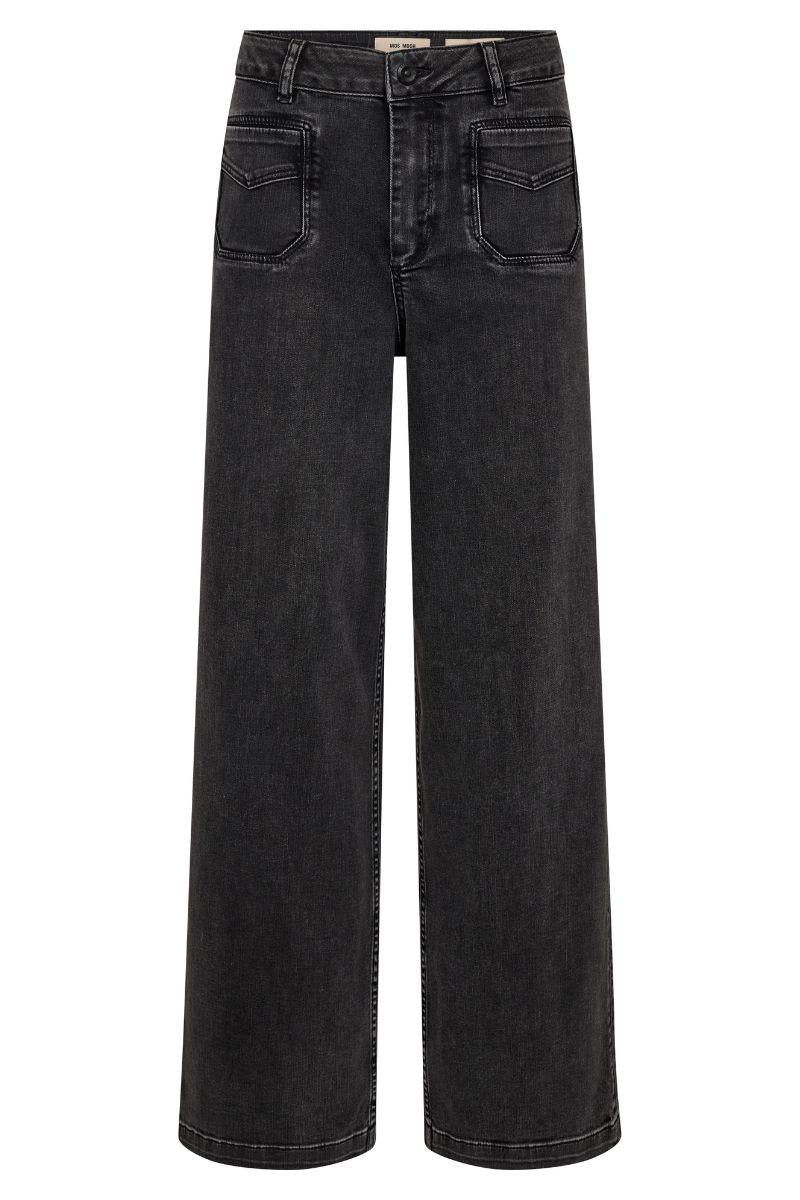 Colette Deluxe Jeans 34' | Grey | Jeans fra Mos Mosh - Image 2