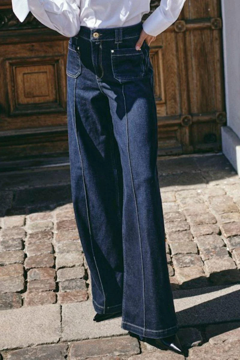 Colette Lyon JeansLong | Dark Blue | Jeans fra Mos Mosh - Image 4