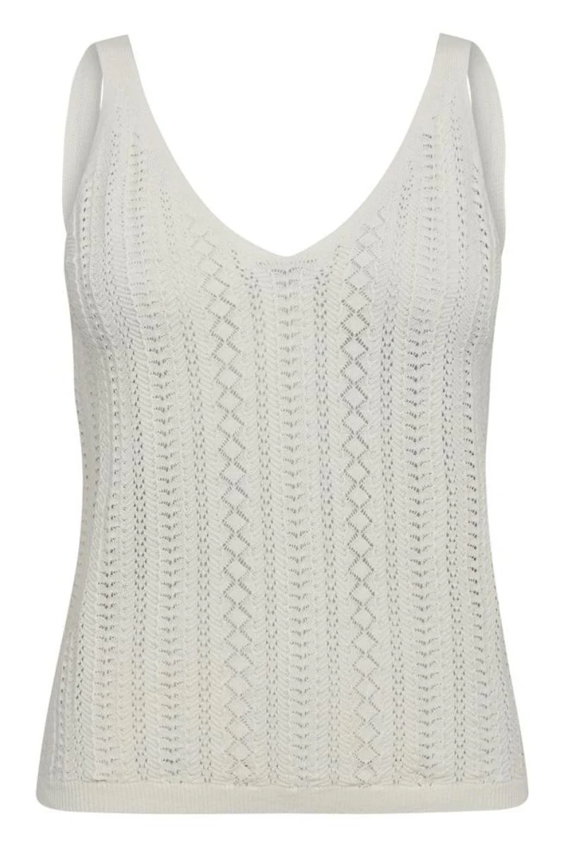 Cressida Melange Knit Top | Ecru | Strik fra Mos Mosh - Image 2