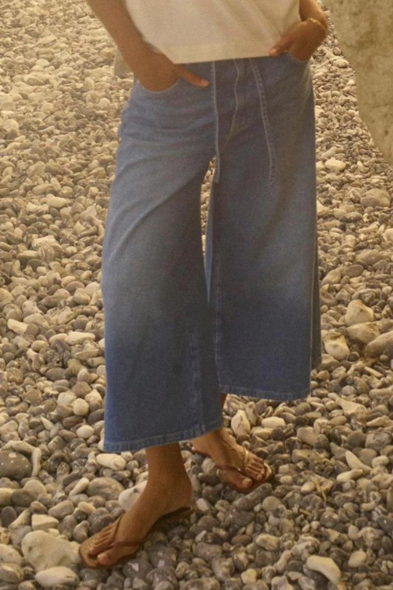 Culotte Zack Jeans Capri | Blue | Jeans fra Mos Mosh - Image 3