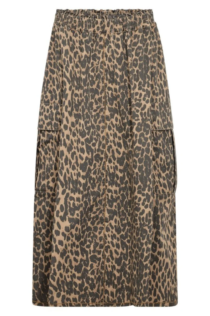Dahlia Bari Leo Skirt | Leopard Print | Nederdel fra Mos Mosh - Image 2