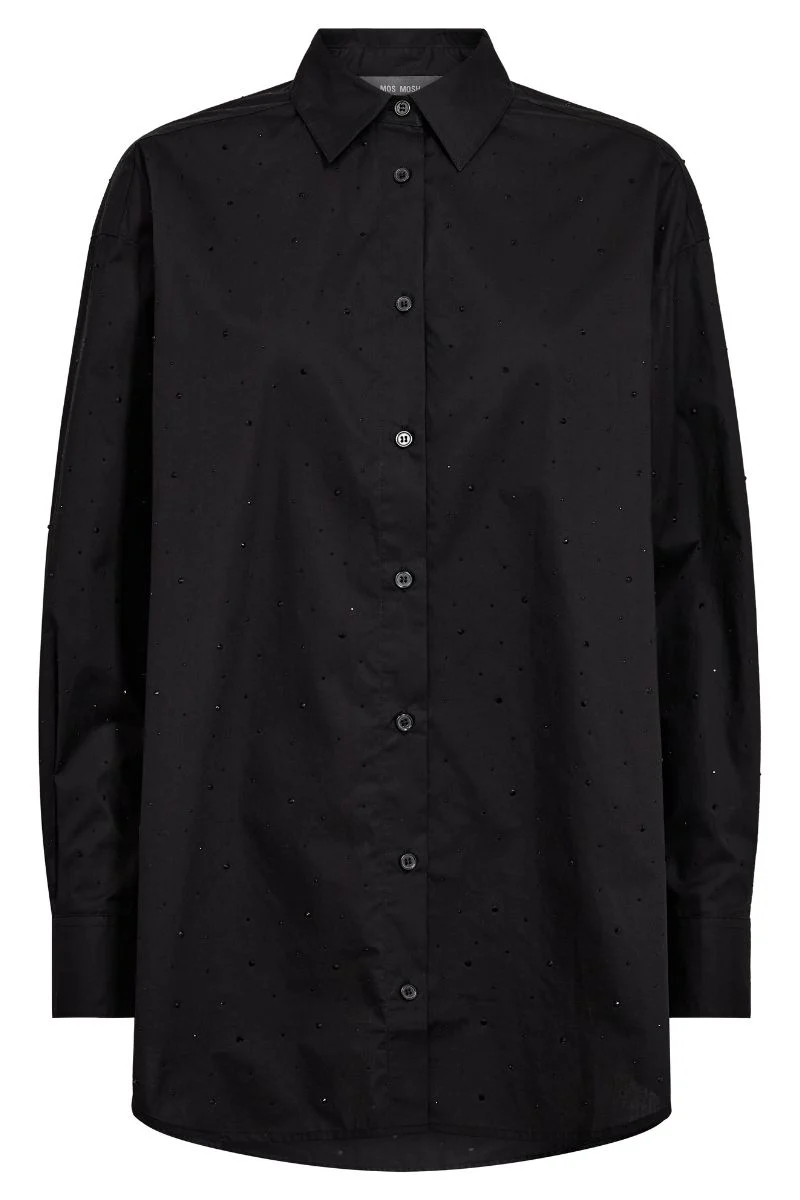 Danika Rhin Shirt  | Black | Skjorte fra Mos Mosh - Image 2
