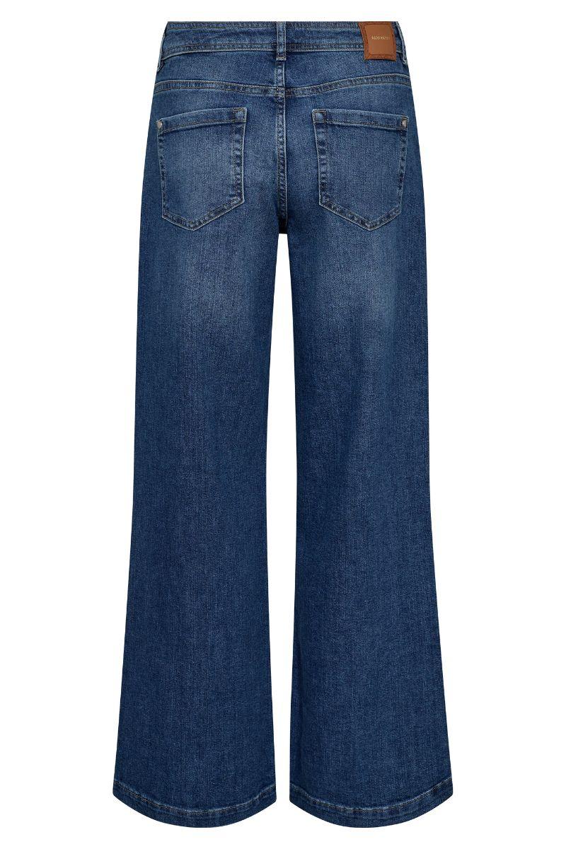 Dara Deco Jeans Long | Mid Blue | Jeans fra Mos Mosh - Image 5