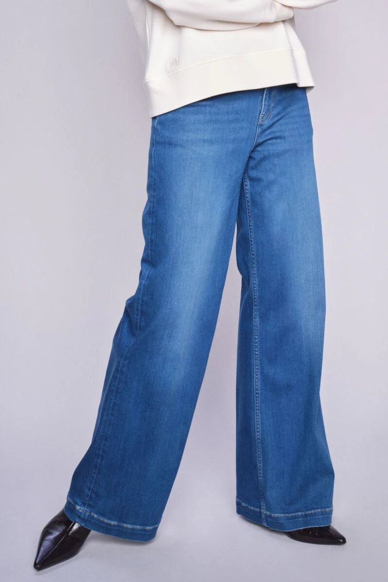 Dara Deluxe Jeans 32'| Mid Blue | Jeans fra Mos Mosh - Image 2