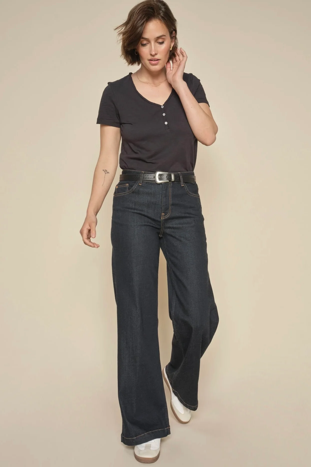 Dara Deluxe Jeans 34' | Dark Blue | Jeans fra Mos Mosh - Image 10