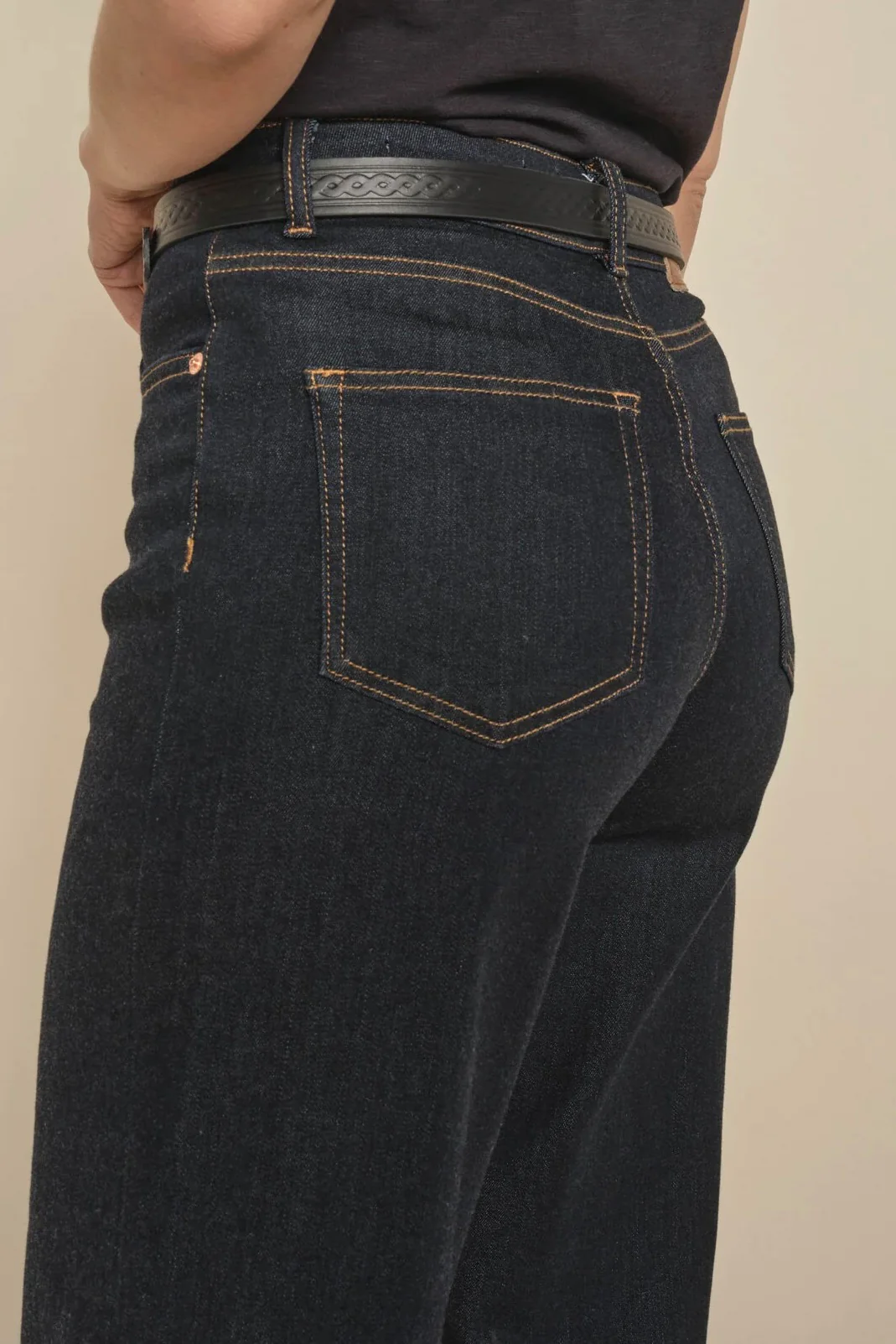 Dara Deluxe Jeans 34' | Dark Blue | Jeans fra Mos Mosh - Image 11