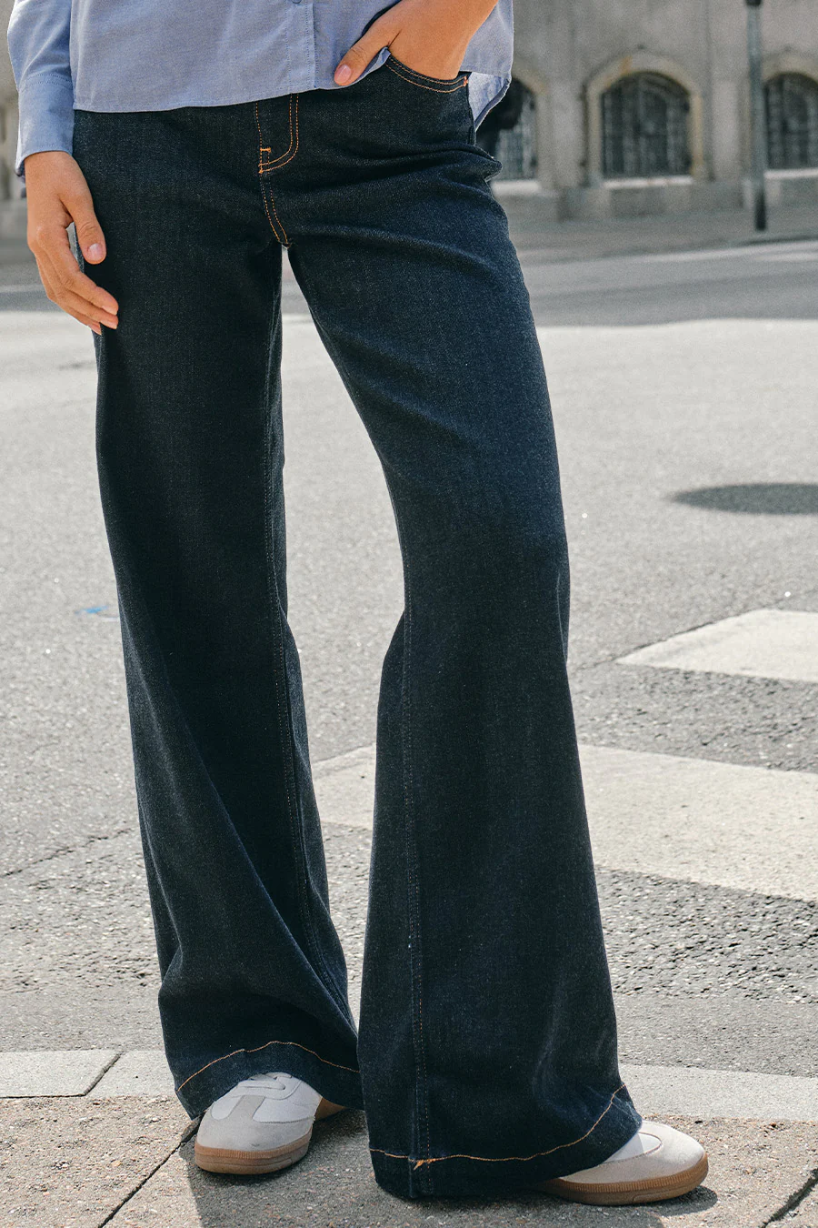 Dara Deluxe Jeans 34' | Dark Blue | Jeans fra Mos Mosh - Image 9