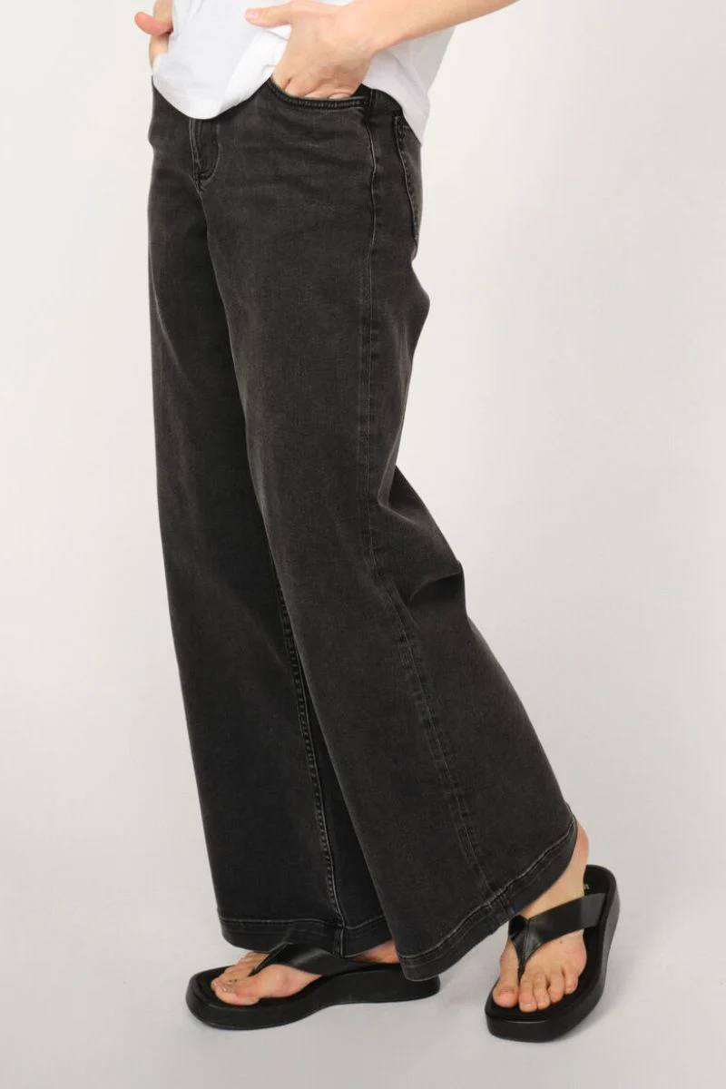Dara Deluxe Jeans 32' | Grey | Jeans fra Mos Mosh - Image 11