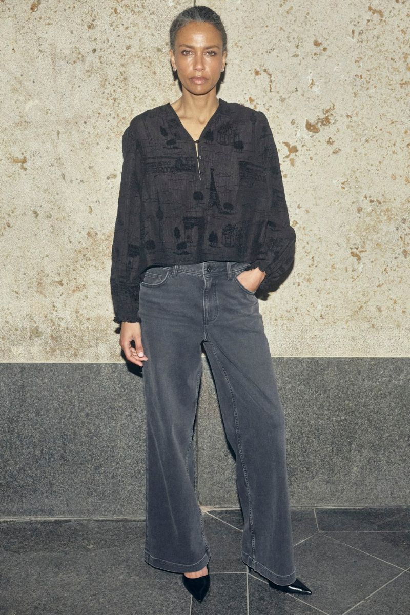 Dara Deluxe Jeans 32' | Grey | Jeans fra Mos Mosh - Image 7