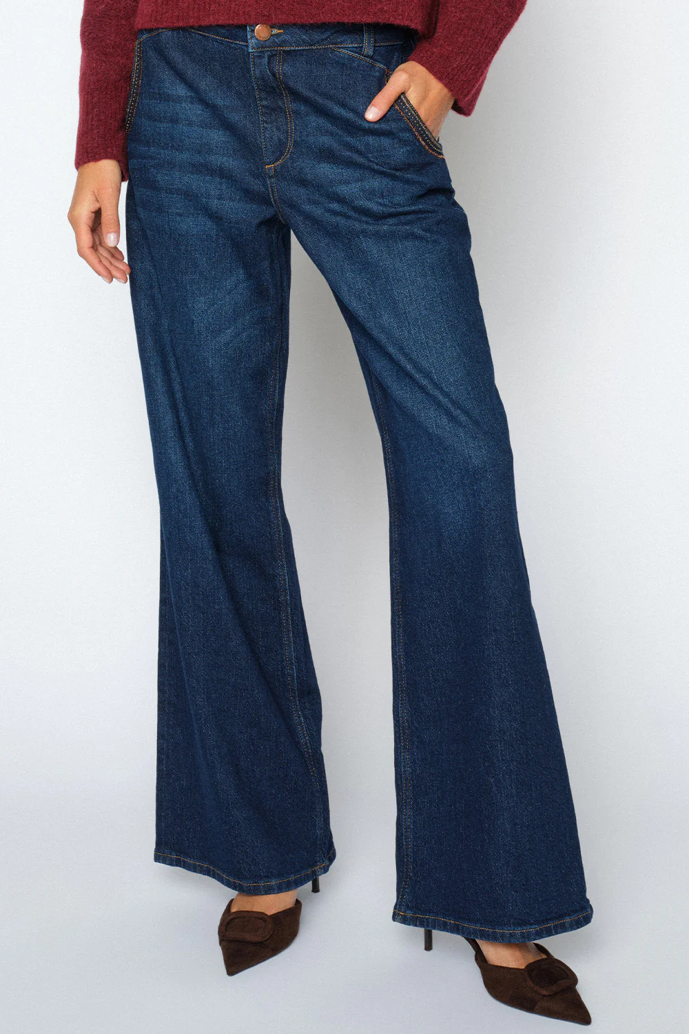 Dara Emerd Jeans 32' | Dark Blue | Jeans fra Mos Mosh