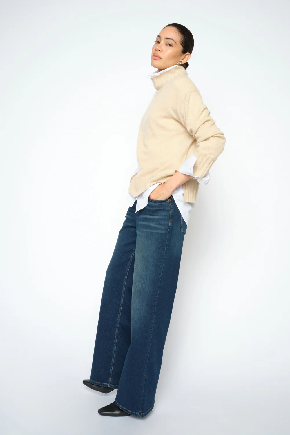 Dara Hera Jeans 34' | Indigo Blue | Jeans fra Mos Mosh - Image 3