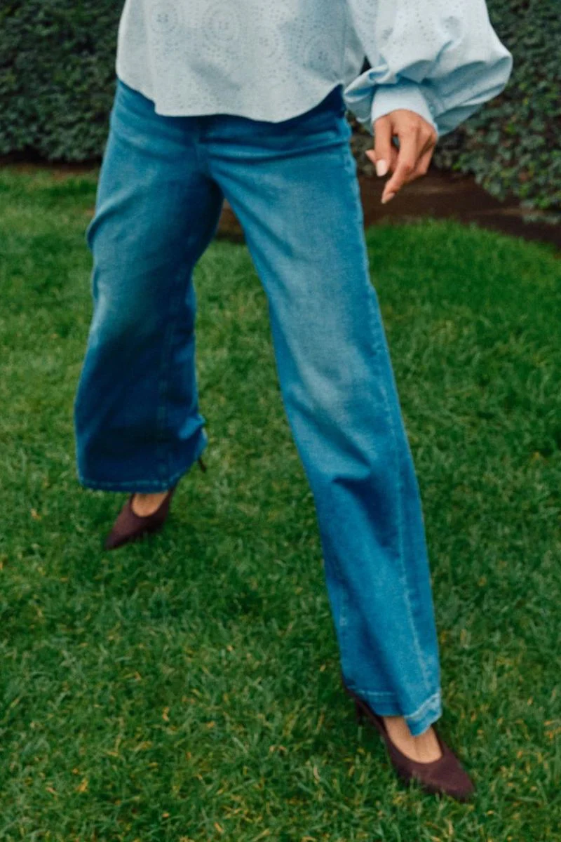 Dara Shane Jeans  Regular | Mid Blue | Jeans fra Mos Mosh - Image 9