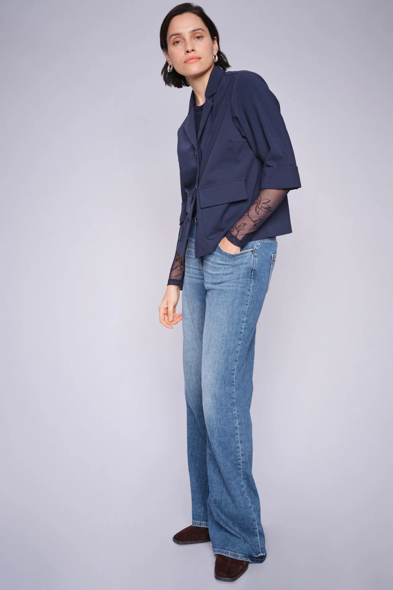 Dara Vint Jeans  Regular | Mid Blue | Jeans fra Mos Mosh - Image 11