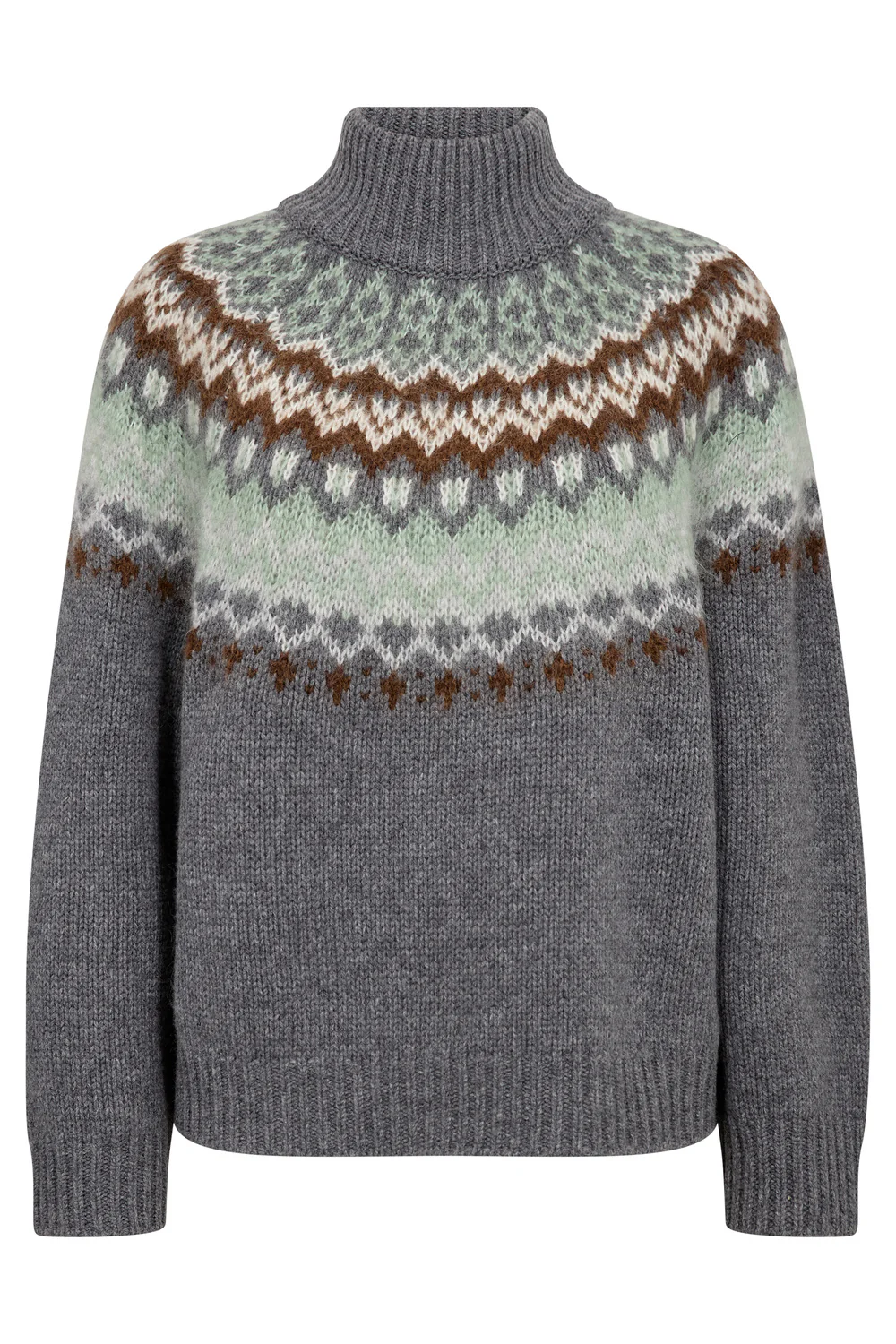 Daya Fjord Highneck Knit | Thunderstorm | Strik fra Mos Mosh - Image 2