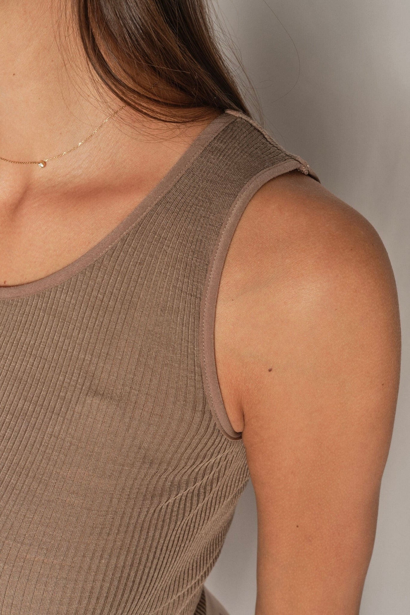 Elaine Seamless Tank Top  | Pine Bark  | Top fra Mos Mosh - Image 3