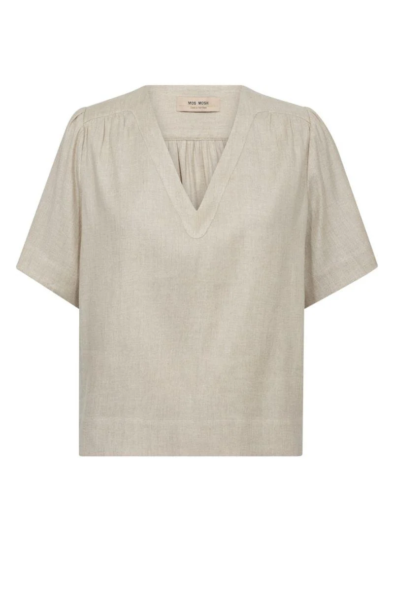 Eliva Miri Blouse  | Clay | Bluse fra Mos Mosh - Image 2