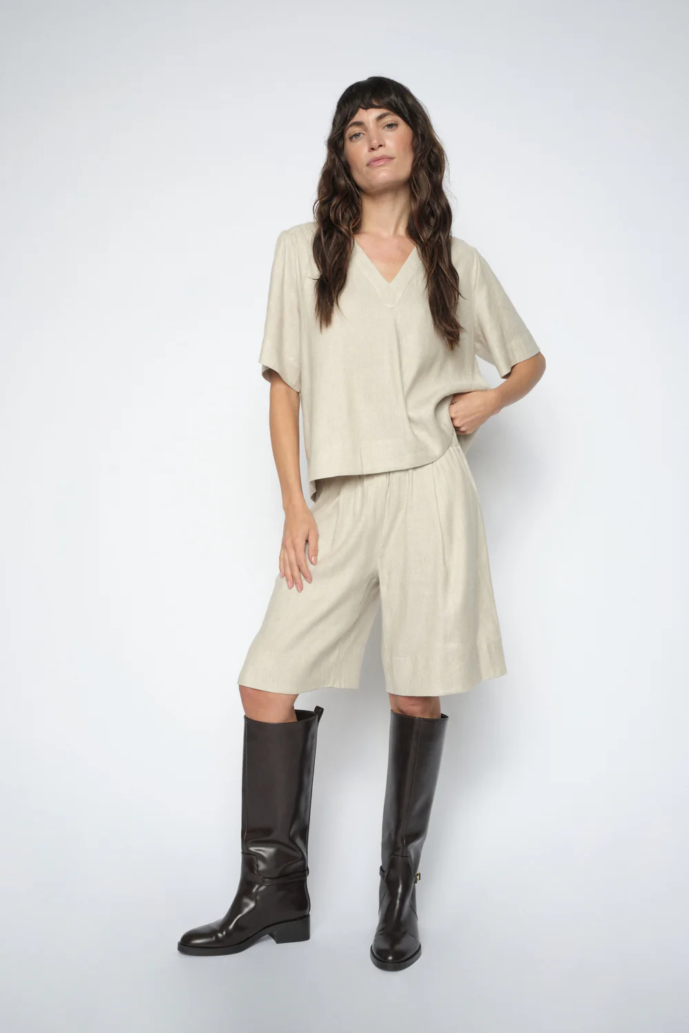Eliva Miri Blouse  | Clay | Bluse fra Mos Mosh - Image 3