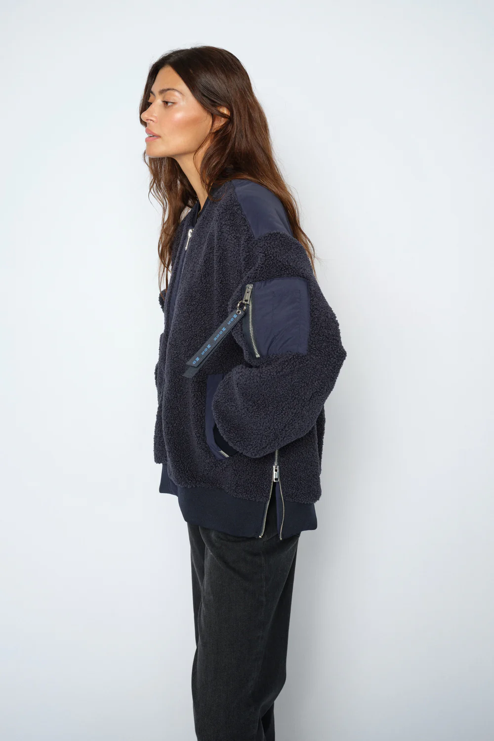 Emeline Teddy Jacket | Salute Navy | Jakke fra Mos Mosh - Image 3