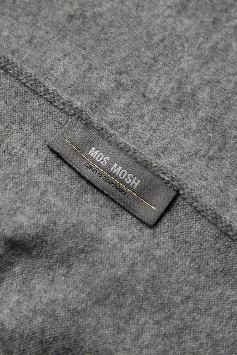 Enata Cashmere Knit Scarf | Grey Melange | Tørklæde fra Mos Mosh - Image 2