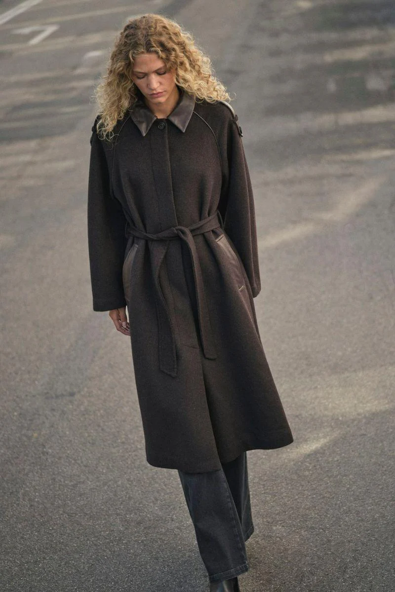 Eva Wool Coat | Chocolate Torte | Jakke fra Mos Mosh - Image 5